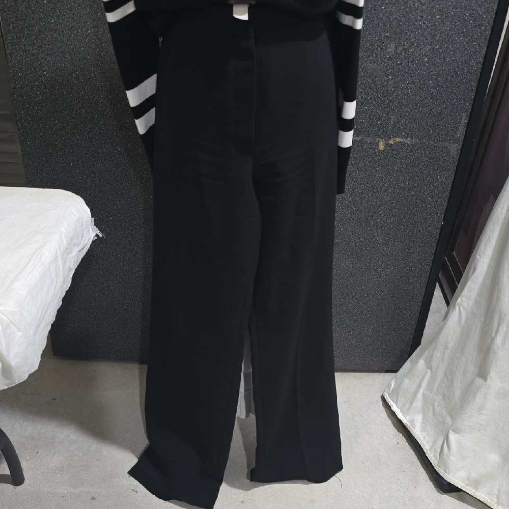 H&M Black Wide-Leg Women's Pants